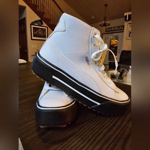 PUMA Hightops white leather